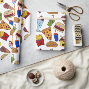 Rolig snabbmatsinslagspapper presentpapper