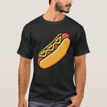 Rolig Snacksillustration av Hot Dog