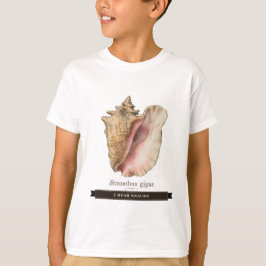 Rolig snäckskal för barn "Jag hör snacks" T Shirt