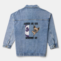 Rolig Snälla Misstolka Mig Inte Denimjacka