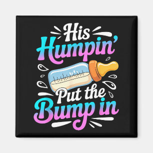 Rolig Snart Blivande Pappa Gif Min Humn' Fick Knop Magnet