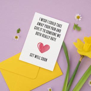 Rolig Snart Frisk Kort – Mörk Humor Sympati