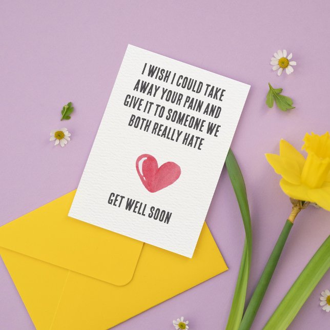 Rolig Snart Frisk Kort – Mörk Humor Sympati (Funny Get Well Soon Card – Dark Humor Sympathy)