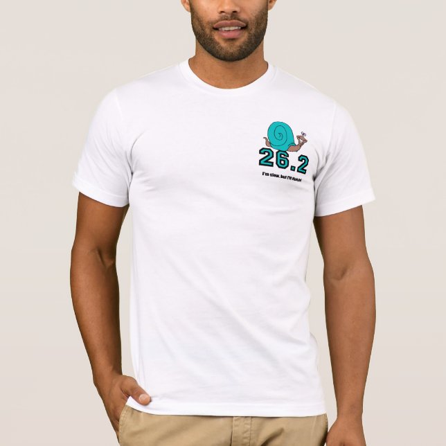 Rolig snigelmaraton t shirt (Framsida)