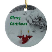 Rolig Snö-täckt brandpost