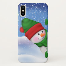 Rolig snögubbeiphone case