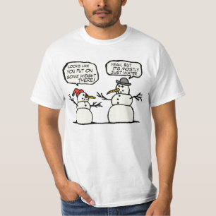 Rolig snögubbeskjorta tee