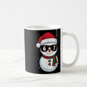 Rolig Snöman Sex Sju Jul 67 Meme Gen Alfa Kaffemugg