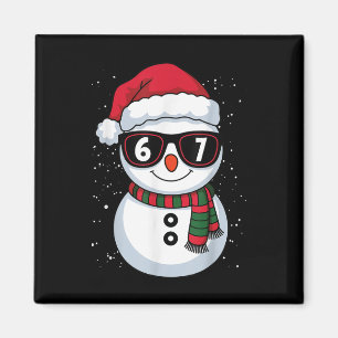 Rolig Snöman Sex Sju Jul 67 Meme Gen Alph Magnet