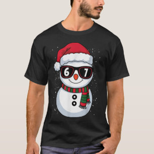 Rolig Snöman Sex Sju Jul 67 Meme Gen Alph T Shirt