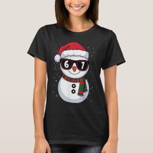 Rolig Snöman Sex Sju Jul 67 Meme Gen Alph T Shirt