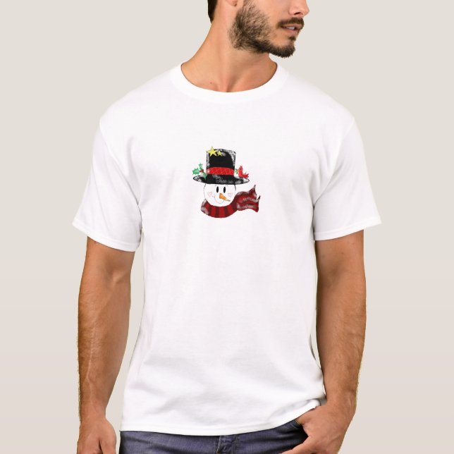 Rolig Snöman T Shirt (Framsida)
