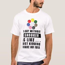 Rolig Snooker-design T Shirt