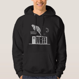 Rolig Snooze Liv Väckarklocka Hoodie