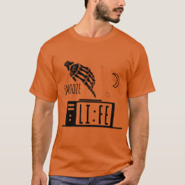 Rolig Snooze Liv Väckarklocka T-Shirt