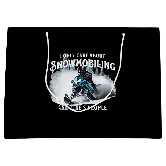 Rolig snöskoteråkning med snöskoter (Framsidan)