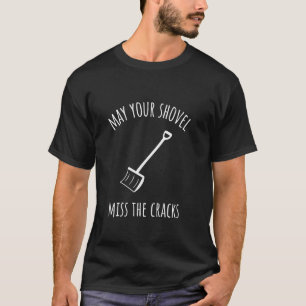 Rolig snöskovling snöröjning t shirt