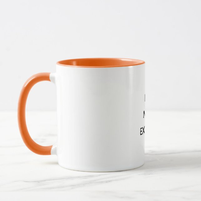 Rolig snygg trendig kaffemugg med citat - Hot Mess (Vänster)