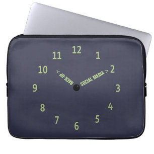 Rolig social imaginär massmediasäkerhetskopia ta laptop sleeve