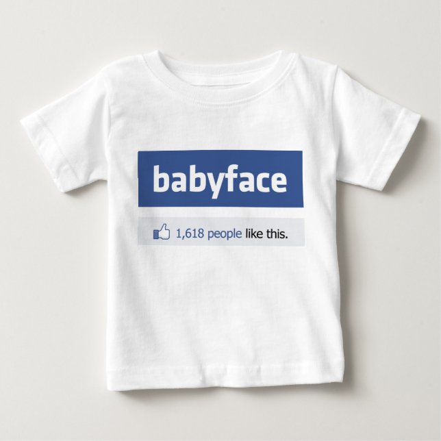 rolig social nätverkandeparodi för babyface tröja (Framsida)
