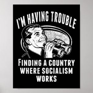 Rolig socialism socialist fungerar inte kapitalism poster