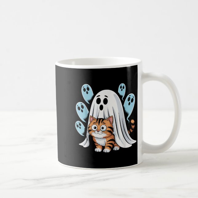 Rolig Sock Halloween Katt Meme  Kaffemugg (Höger)
