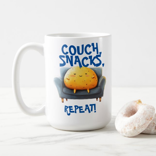 Rolig soffpotatis kaffemugg (Med munk)