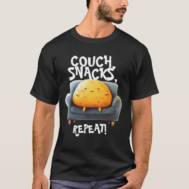 Rolig soffpotatis t shirt (Framsida)
