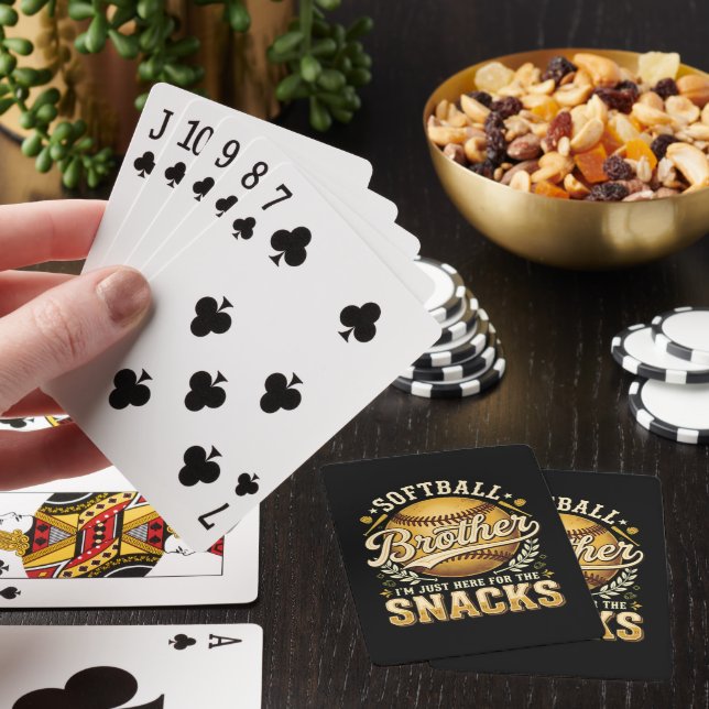 Rolig Softboll Bror Snacks Sport Casinokort (På plats)