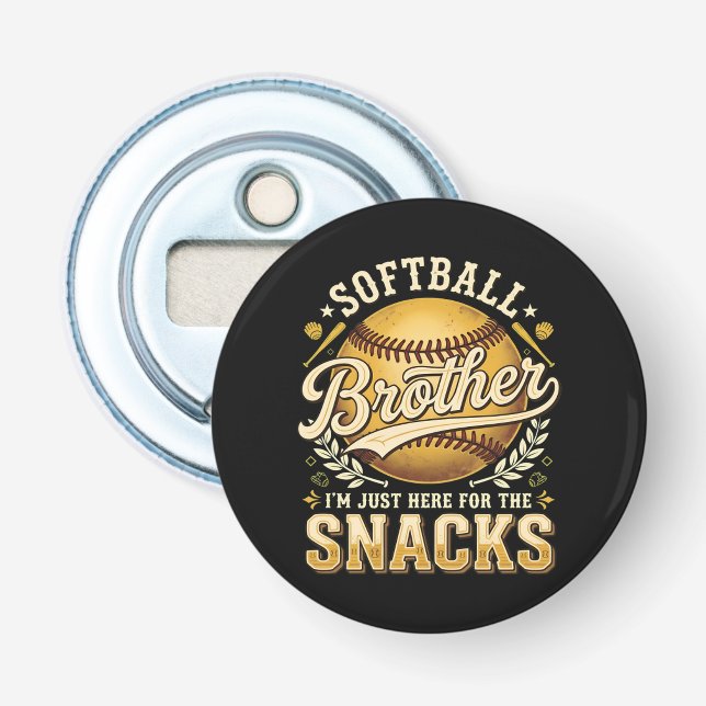 Rolig Softboll Bror Snacks Sport Flasköppnare (Framsidan)