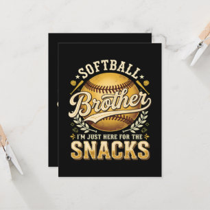 Rolig Softboll Bror Snacks Sport Inbjudningar