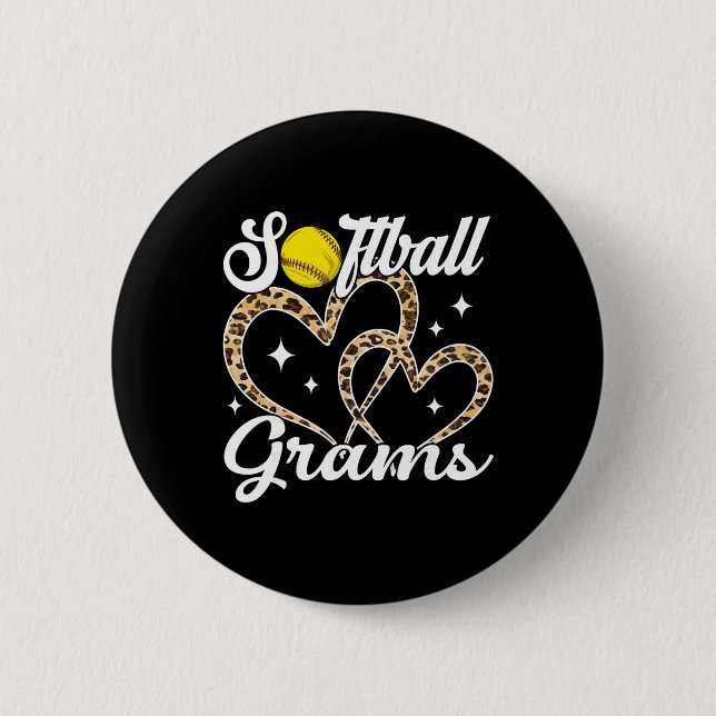 Rolig Softll Grams Leopard Softll Spelare  Knapp (Framsida)