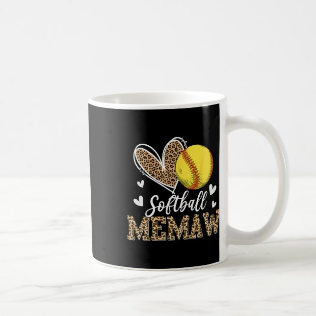 Rolig Softll Mormor Leopard Mormor Softll Spelare  Kaffemugg (Höger)