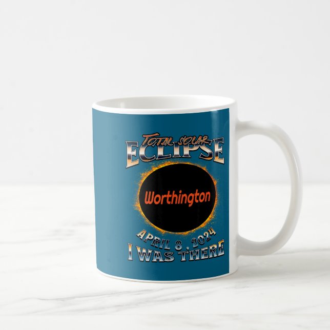 Rolig solförmörkelse Worthington Indiana Där Kaffemugg (Höger)