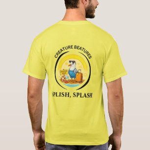 rolig solig destination mås strand resenär t shirt