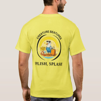 rolig solig destination mås strand resenär t shirt
