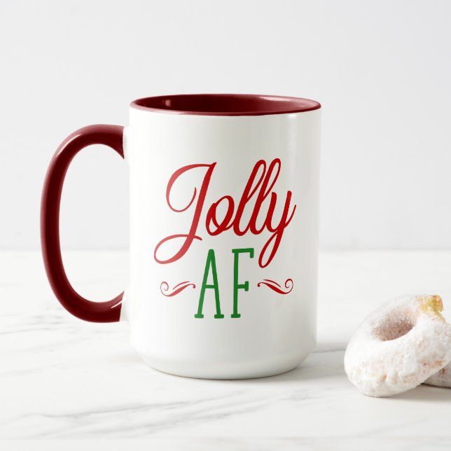 Rolig Som F*** Roligt Julstämningspresent Mugg (Med munk)