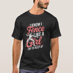 Rolig som Fäktare Fäktning Uppkattning T Shirt