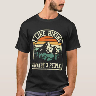 Rolig som vandring och kanske 3 personer utomhus t shirt