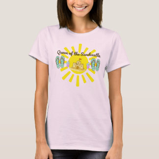 Rolig sommar-drottning av sandslottet t-shirt