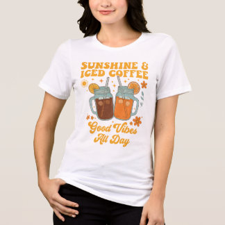 Rolig sommar kaffedrickare grafisk t-shirt