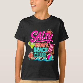 Rolig sommar salt mamma beach club semester mamma t shirt