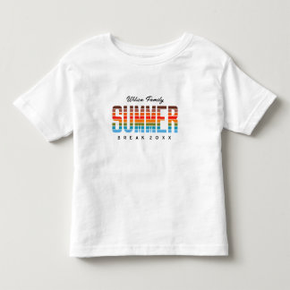 Rolig sommar solnedgång strand familjesemester t shirt