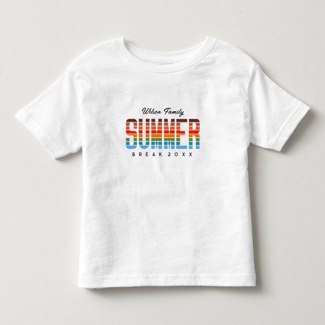 Rolig sommar solnedgång strand familjesemester  t shirt (Framsida)