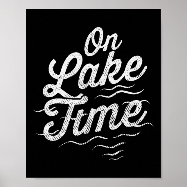 Rolig sommarbåttur och fiske på sjön för  poster (Framsidan)