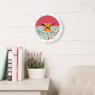 Rolig sommarstil med monogram stor klocka