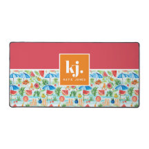 Rolig sommarstilig monogram