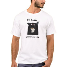 Rolig Sömnig Katt T-Shirt
