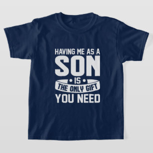 Rolig son present ord konst t shirt