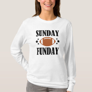 Rolig söndagFunday kvinna skjorta för fotboll T Shirt